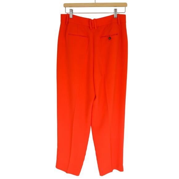J Crew Boddington Essential Pant Orange Crepe Dress Trousers New With Tag Size 6 - Picture 8 of 8